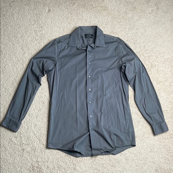Apt. 9 Slim Fit Gray Dress Shirt - Picture 1 of 6